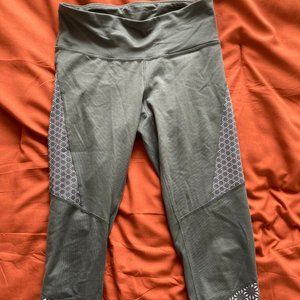 Olive Green Capri Workout Leggings